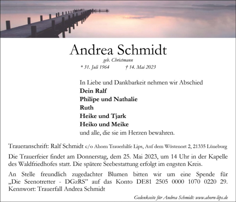 Erinnerungsbild für Andrea Schmidt