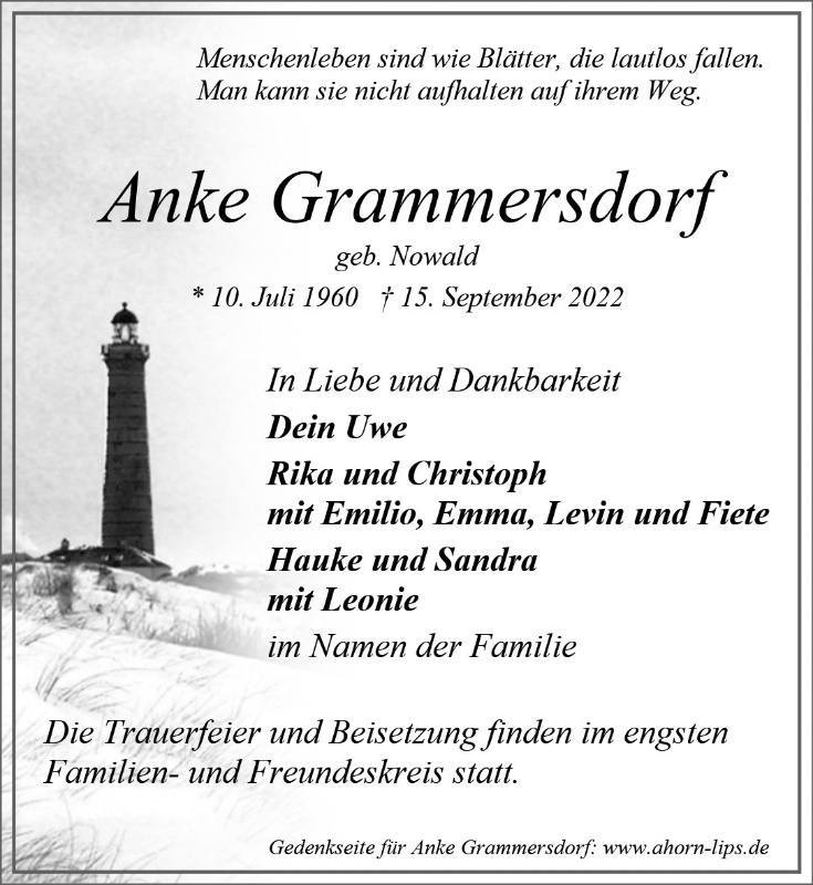 Erinnerungsbild für Anke Grammersdorf