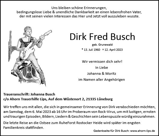 Erinnerungsbild für Dirk Busch