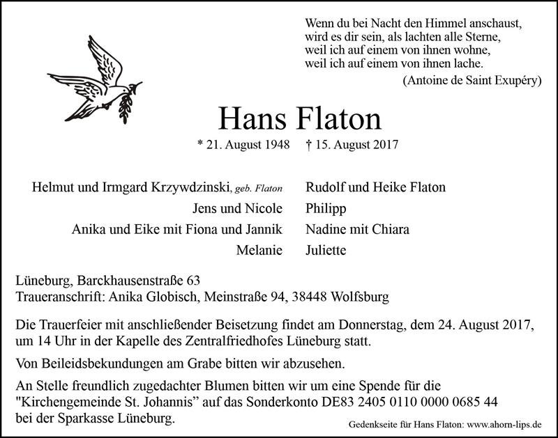 Erinnerungsbild für Hans Flaton