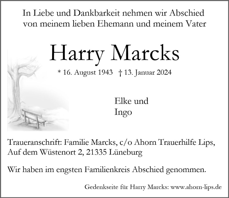 Erinnerungsbild für Harry Marcks