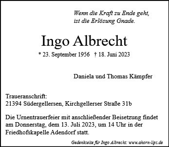 Erinnerungsbild für Ingo Albrecht