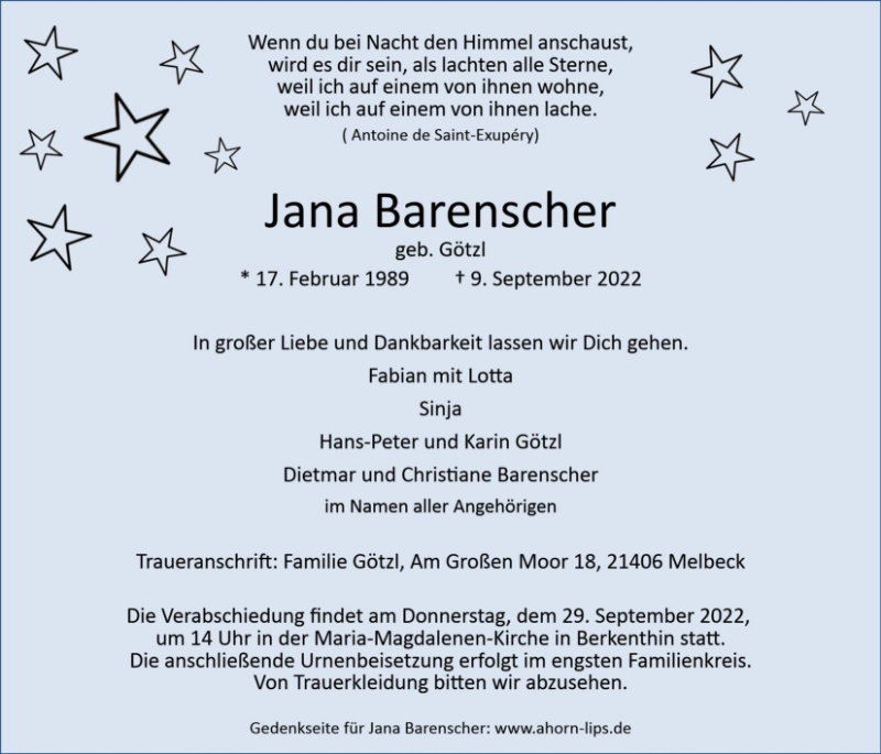 Erinnerungsbild für Jana Barenscher