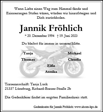 Erinnerungsbild für Jannik Fröhlich