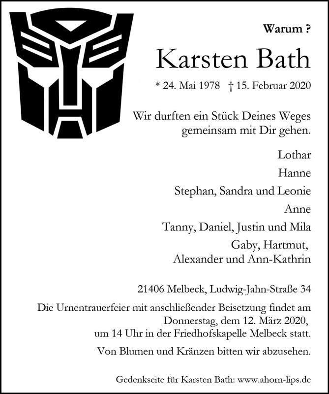 Erinnerungsbild für Karsten Bath