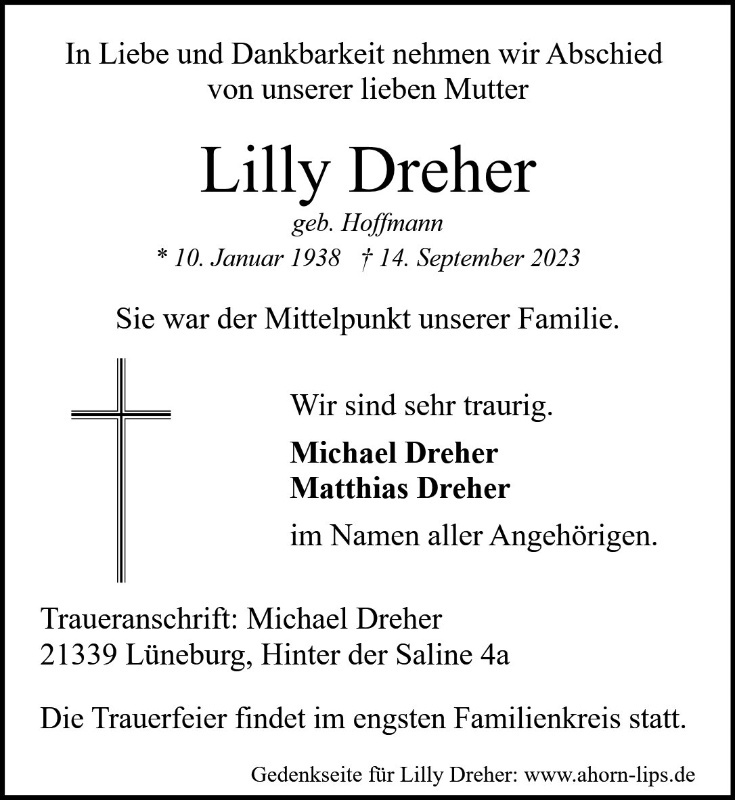 Erinnerungsbild für Lilly Dreher