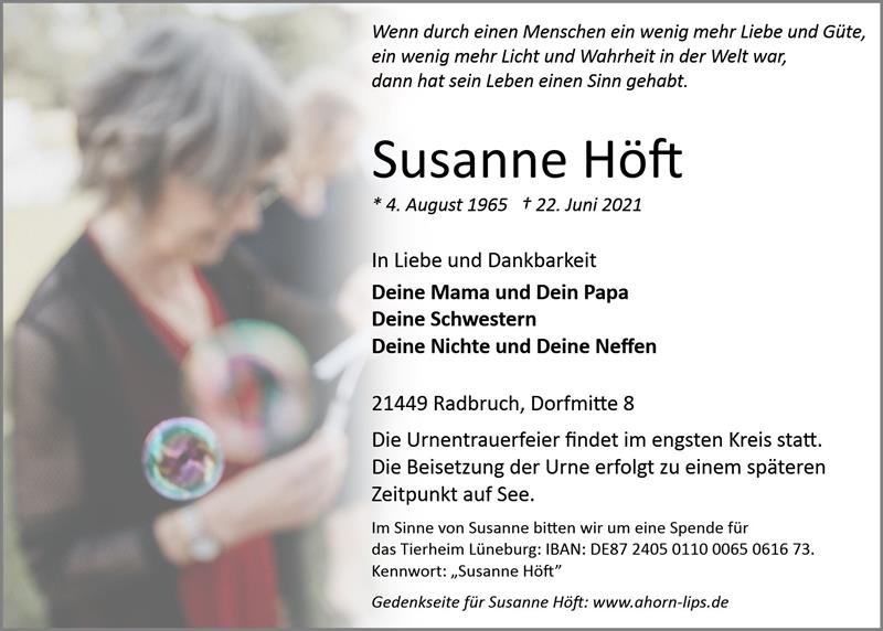Erinnerungsbild für Susanne Höft